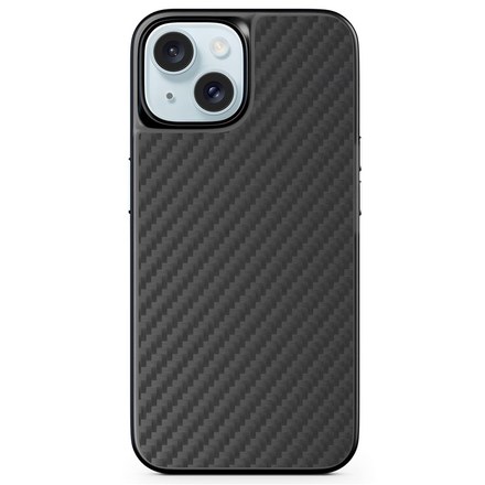 Kryt na mobil Epico Hybrid Carbon Magnetic s MagSafe na Apple iPhone 15 Plus - černý