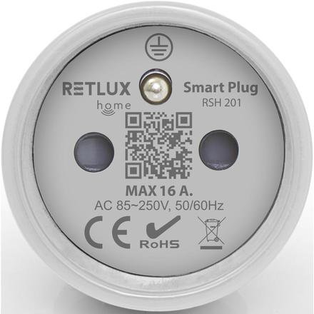 Chytrá zásuvka Retlux RSH 201 wifi smart zásuvka FR 16A