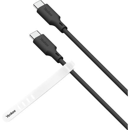 USB kabel Yenkee YCU C115 BK SILIC USB C-C / 1,5m