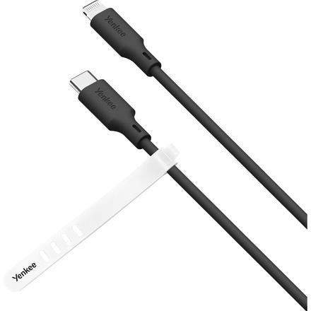 USB kabel Yenkee YCU 635 BK SILIC MFi - USB C /1,5m