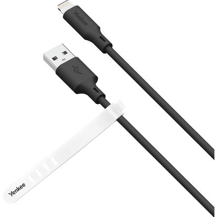 USB kabel Yenkee YCU 615 BK SILIC MFi - USB A /1,5m