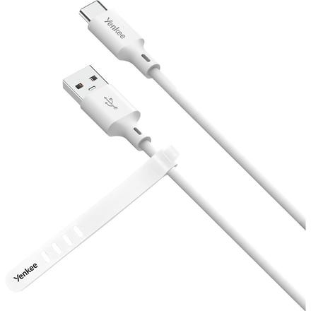 USB kabel Yenkee YCU 315 WH SILIC USB A-C / 1,5m