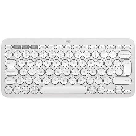 Počítačová klávesnice Logitech Pebble Keys 2 K380s, US INT&apos;L - bílá