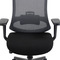 Kancelářská židle Autronic Kancelářská židle, černý plast, černá látka, 4D područky, kolečka pro tvrdé povrchy, houpací mechanika s polohovou areta (KA-V322 BK) (9)