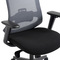 Kancelářská židle Autronic Kancelářská židle, černý plast, černá látka, 4D područky, kolečka pro tvrdé povrchy, houpací mechanika s polohovou areta (KA-V322 BK) (11)