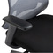 Kancelářská židle Autronic Kancelářská židle, černý plast, černá látka, 4D područky, kolečka pro tvrdé povrchy, houpací mechanika s polohovou areta (KA-V322 BK) (12)