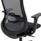 Kancelářská židle Autronic Kancelářská židle, černý plast, černá látka, 4D područky, kolečka pro tvrdé povrchy, houpací mechanika s polohovou areta (KA-V322 BK) (13)