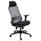 Kancelářská židle Autronic Kancelářská židle, černý plast, černá látka, 4D područky, kolečka pro tvrdé povrchy, houpací mechanika s polohovou areta (KA-V322 BK) (3)