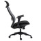 Kancelářská židle Autronic Kancelářská židle, černý plast, černá látka, 4D područky, kolečka pro tvrdé povrchy, houpací mechanika s polohovou areta (KA-V322 BK) (5)