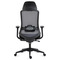 Kancelářská židle Autronic Kancelářská židle, černý plast, černá látka, 4D područky, kolečka pro tvrdé povrchy, houpací mechanika s polohovou areta (KA-V322 BK) (7)