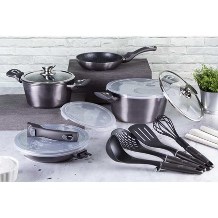 Sada nádobí s mramorovým povrchem Berlingerhaus BH-7059 13 ks Carbon PRO Line (2)