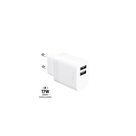 Síťová nabíječka Fixed nabíječka 2xUSB 17W FIXC17N-2U-WH