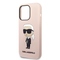 Kryt na mobil Karl Lagerfeld Liquid Silicone Ikonik NFT na Apple iPhone 15 Pro Max - růžový (1)