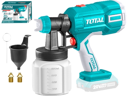 Aku stříkací pistole na barvu Total TSGLI2003, 20V Li-ion, 2000mAh, bez baterie a nabíječky (1)