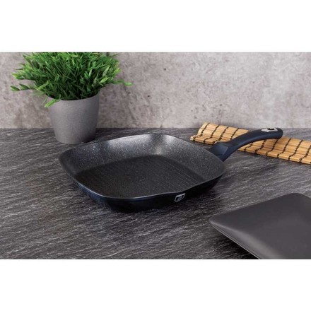 Pánev grilovací s mramorovým povrchem Berlingerhaus BH-1873 28 cm Metallic Line Aquamarine Edition (6)