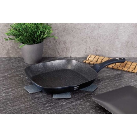 Pánev grilovací s mramorovým povrchem Berlingerhaus BH-1873 28 cm Metallic Line Aquamarine Edition (7)