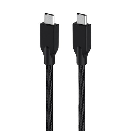 USB kabel Genius USB-C / USB-C, 3A, PD 60W, 1, 5m - černý