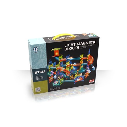 Stavebnice Sparkys Kuličková dráha svítící 110 ks