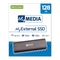Externí pevný SSD disk Verbatim MyMedia USB 3.2 Gen 2 128GB - šedý (3)