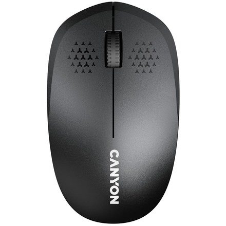 Počítačová myš Canyon MW-4 optická/ 3 tlačítka/ 1200DPI - černá