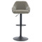 Barová židle Autronic Židle barová, potah šedá látka v dekoru vintage kůže, chromová podnož (AUB-716 GREY3) (1)