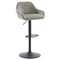 Barová židle Autronic Židle barová, potah šedá látka v dekoru vintage kůže, chromová podnož (AUB-716 GREY3) (2)