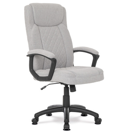 Kancelářská židle Autronic Židle kancelářská, šedá látka, plastový kříž (KA-Y388 SIL2)