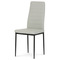 Moderní jídelní židle Autronic Židle jídelní, stříbrná kozenka, kov černý (DCL-372 SIL) (1)