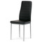 Moderní jídelní židle Autronic Židle jídelní, černá koženka, šedý kov (DCL-377 BK) (1)