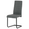 Moderní jídelní židle Autronic Židle jídelní, šedá látka, černý kov (DCL-401 GREY2) (1)