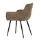 Moderní jídelní židle Autronic Židle jídelní, hnědá látka v imitaci broušené kůže, nohy černý kov (DCH-225 BR3) (5)