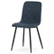 Moderní jídelní židle Autronic Židle jídelní, modrá látka, nohy černý kov (CT-283 BLUE2) (1)