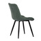 Moderní jídelní židle Autronic Židle jídelní, zelená látka, nohy černý kov (CT-382 GRN2) (9)