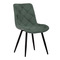 Moderní jídelní židle Autronic Židle jídelní, zelená látka, nohy černý kov (CT-382 GRN2) (12)