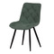 Moderní jídelní židle Autronic Židle jídelní, zelená látka, nohy černý kov (CT-382 GRN2) (2)