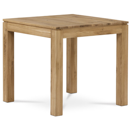 Dřevěný jídelní stůl Autronic Stůl jídelní 80x80x75 cm, masiv dub, povrchová úprava olejem (DS-F080 DUB)