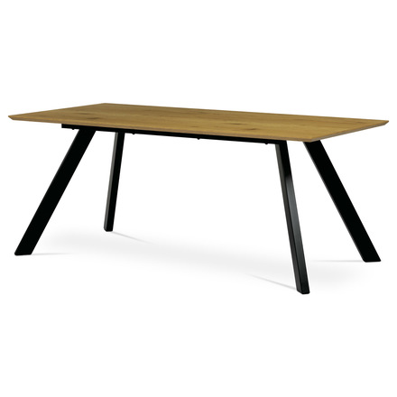 Moderní jídelní stůl Autronic Stůl jídelní 180x90x75 cm, deska MDF, 3D dekor divoký dub (HT-723 OAK)