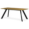 Moderní jídelní stůl Autronic Stůl jídelní 180x90x75 cm, deska MDF, 3D dekor divoký dub (HT-723 OAK) (1)