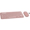 Set klávesnice s myší Logitech Pebble 2 Combo, US INT&apos;L - růžová (1)