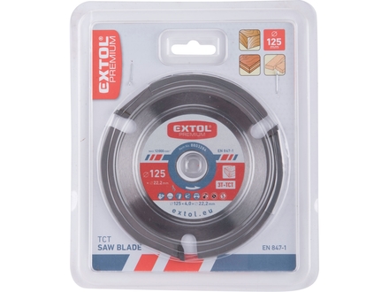 Kotouč řezný/frézovací Extol Premium 8803284 s SK plátky, O125x4,0x22,2mm, 3T (2)