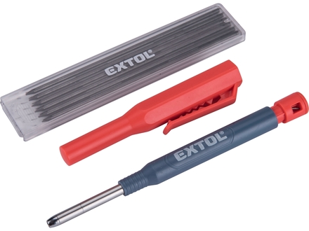 Tužka-značkovač Extol Premium 8853007 s pouzdrem a vyměnitelnou tuhou, O 2,8mm tvrdost HB