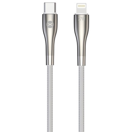 USB kabel Forever Sleek USB-C/ Lightning, 27 W, 1 m - bílý