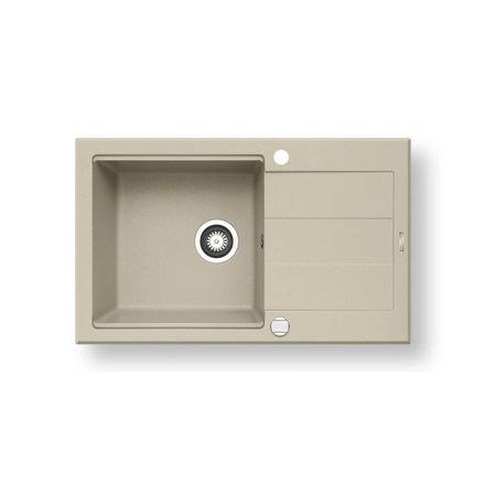 Kuchyňský granitový dřez Pyramis SPARTA PLUS LUX 78x48 1B 1D DARK BEIGE 070083601