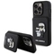 Kryt na mobil Karl Lagerfeld PU Saffiano Card Slot Stand Karl and Choupette na Apple iPhone 15 Pro - černý (1)