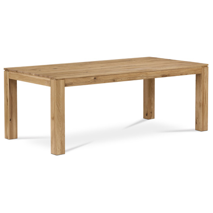Dřevěný jídelní stůl Autronic Stůl jídelní 200x100x75 cm, masiv dub, povrchová úprava olejem (DS-F200 DUB)
