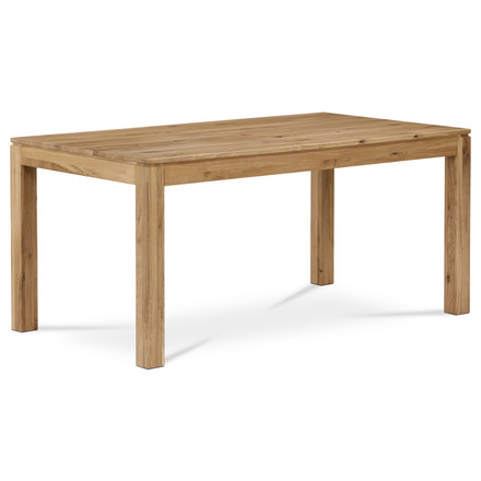 Dřevěný jídelní stůl Autronic Stůl jídelní 160x90x75 cm, masiv dub, povrchová úprava olejem (DS-F160 DUB)