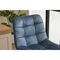 Barová židle Autronic Židle barová, modrá sametová látka, černá podnož (AUB-711 BLUE4) (10)