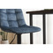 Barová židle Autronic Židle barová, modrá sametová látka, černá podnož (AUB-711 BLUE4) (11)