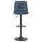 Barová židle Autronic Židle barová, modrá sametová látka, černá podnož (AUB-711 BLUE4) (1)
