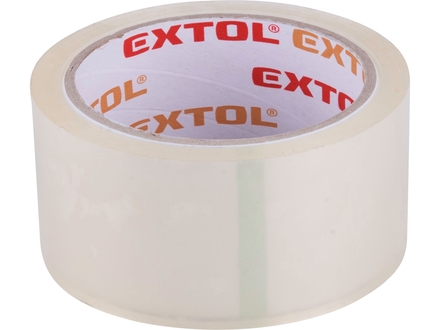 Lepicí páska Extol Premium 8856322 tichá, transparentní, 48mm x 40m tl.0,046mm, PP/akryl lepidlo